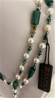 Collana Rajola Donna in Pietre dure Malachite 54-483-3XL - 54-483-3XL